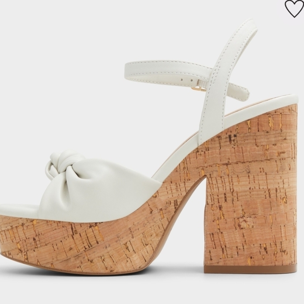 New In Box ALDO Ulialdan
Strappy heeled sandal Size 7 White - Picture 10 of 10